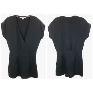 Diane Von Furstenberg DVF Emerson Black Romper Like New